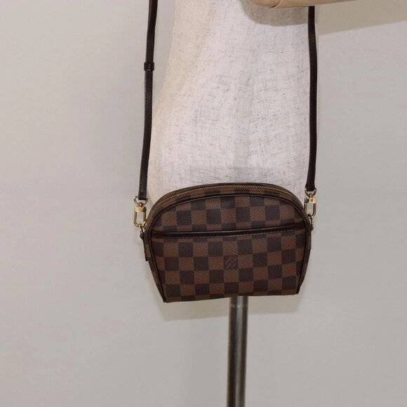LOUIS VUITTON Damier Ebene Pochette Ipanema Shoulder Bag - Picture 1 of 16